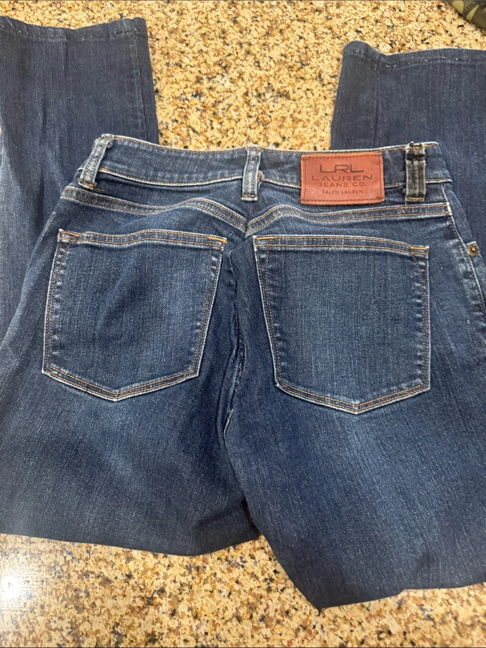 Ralph Lauren  Dark Blue children’s Jeans with Red Rose Embroidery  24 x23